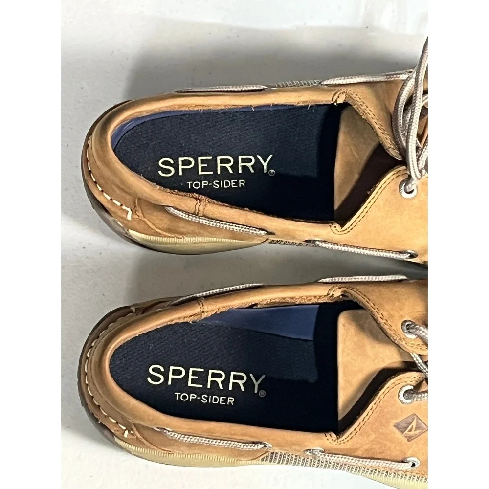 Sperry‎ Top-Sider Mens Billfish Boat Shoes Tan Leather Mesh STS21592 Size 9